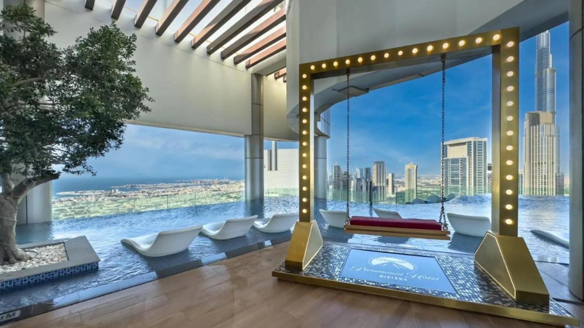Famous Infinity Pool 64Th Floor Near Burj Khalifa Apartment Dubai