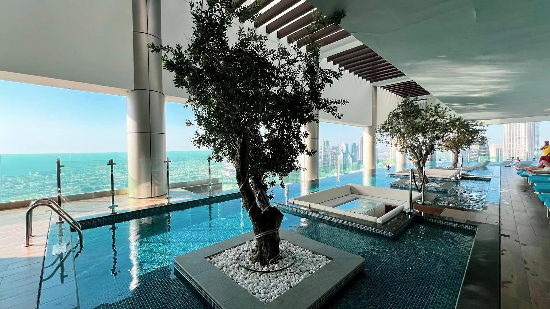 Famous Infinity Pool 64Th Floor Near Burj Khalifa Apartment Dubai